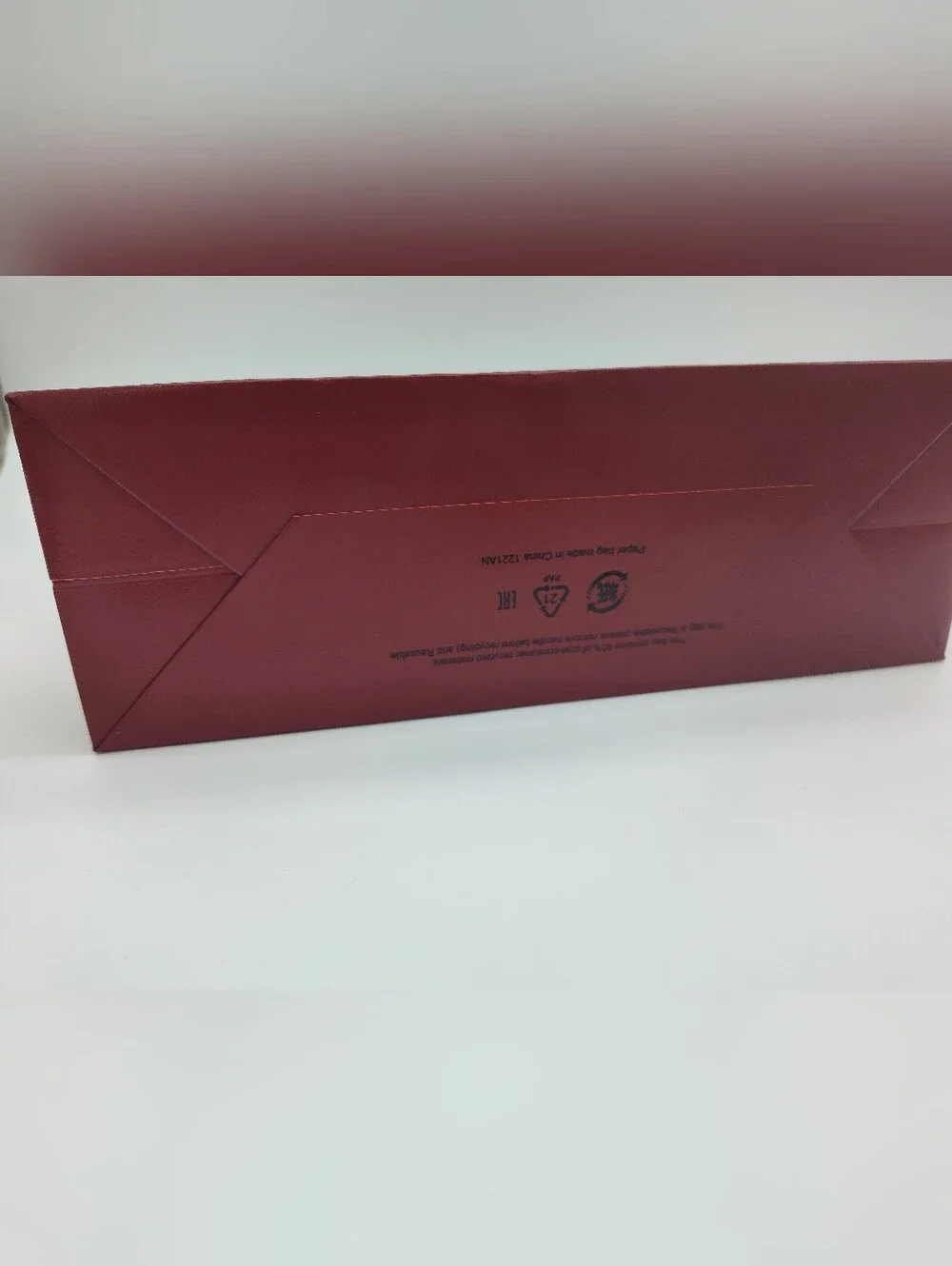 CARTIER Red Boutique Gift Bag + 2 Yards Logo Ribbon Luxury Packaging EUC